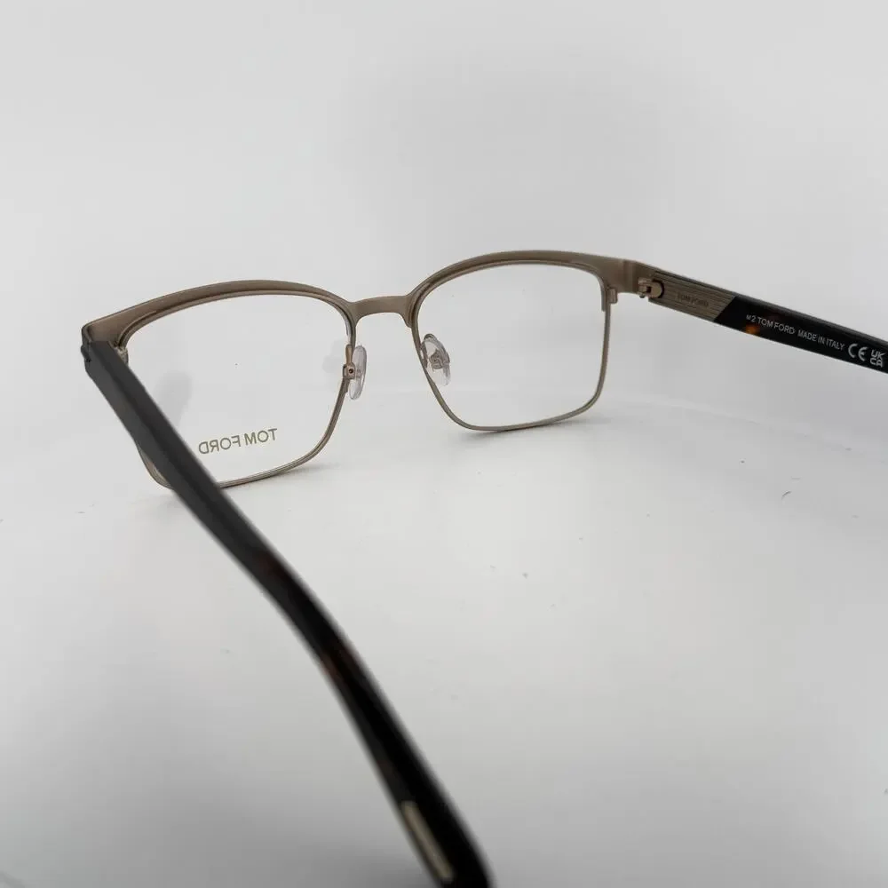 Tom Ford Eyeglass Frames TF5323 048 Dark Brown Square Blue Light Block 54mm